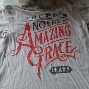 Band tee- Crowder size md light gray